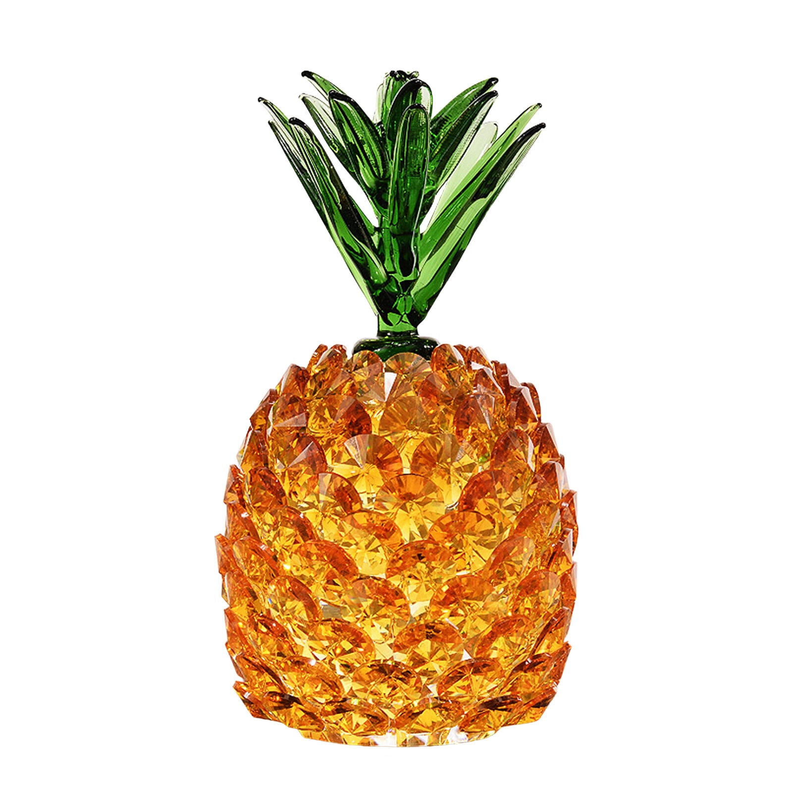 Crystal Pineapple Figurine 3D Cut Crystal Pineapple Statue Hand