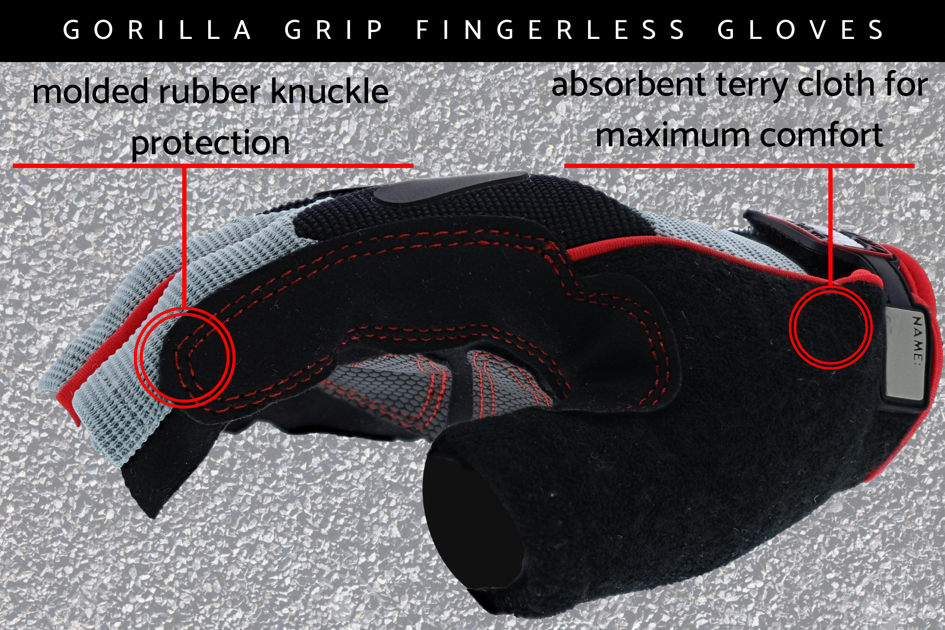 Grease Monkey Pro Fingerless Gloves –