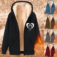 thumbnail image 2 of ZUBMGKTE Sweatshirt for Men Heavyweight Fleece Lined Full Zip Graphic Hooded Cardigan Regular Length Printed Streetwear Casual Open Front Sweatshirt Jacket S-3XL, 2 of 3