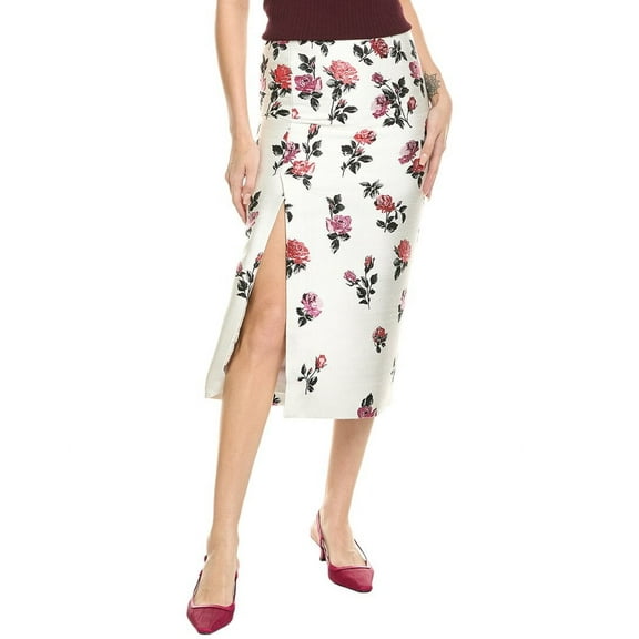 Valentino womens  Midi Dress, 40, White