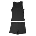 thumbnail image 7 of MAIHAN Women's 2 Piece Knitted Lounge Set Spring Outfits Sleeveless V Neck Tank Top Loose Ribbed Casual Shorts Set Casual Summer Oversized Tracksuit for Casual and Summer Wear, 7 of 7