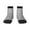 3 Black, variant on GlitterSilver Pattern Quarter Crew Socks,Toe Seamed Ankle Socks,Cotton Cushioned Breathable Athletic Crew Sports Socks