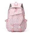 thumbnail image 3 of Women Nylon Star Print Backpack Large Capacity Students Bookbags Multiple Pockets Travel Daypack Bag for Teens Girls College Commute, 3 of 9