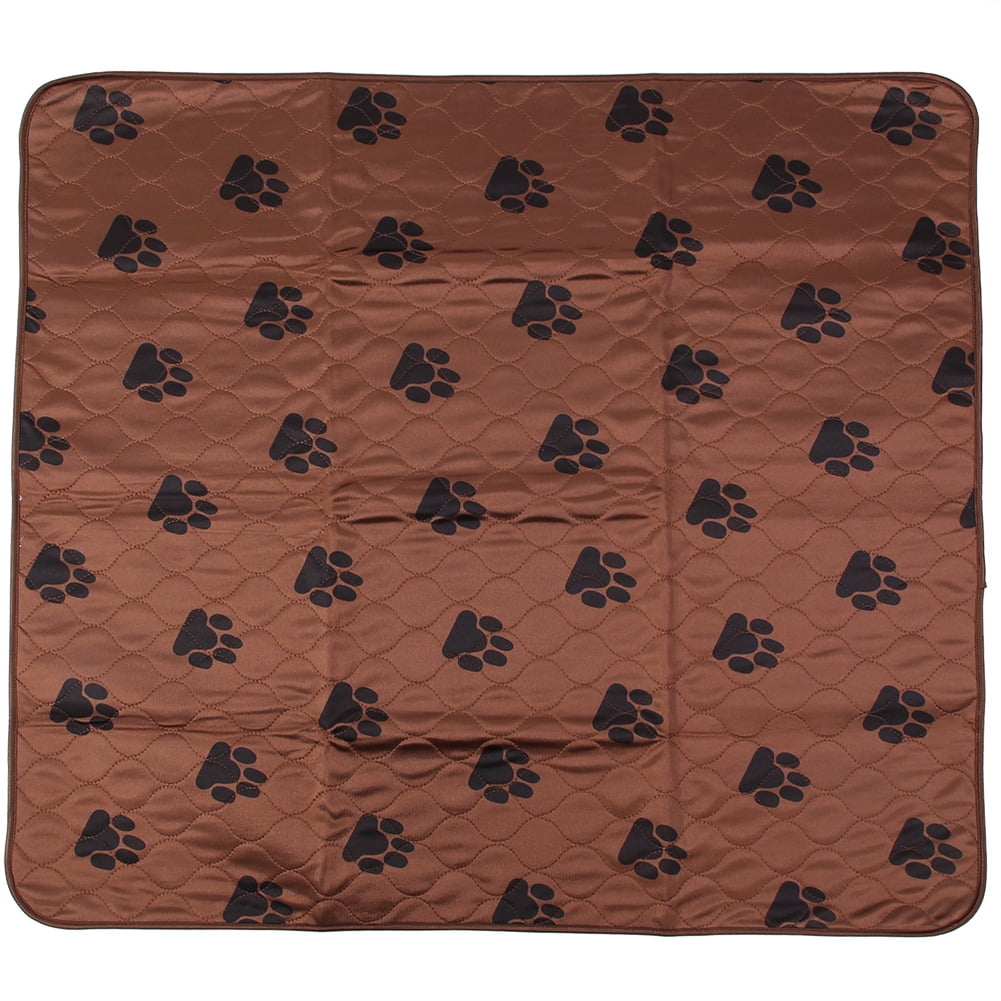 Tapis d'Urine pour Chien Chiot Antidérapant Réutilisable Lavable Tapis de Pipi pour Chat (Marron Foncé 40*60cm)