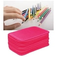 thumbnail image 2 of Portable 72 Slots Pencil Case with Zipper Pencil Wrap Pouch 4 Layers Pen Case Pencil Bag for Pens Markers Art Supplies Rosa Gloria Estuche, 2 of 9