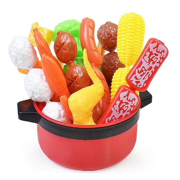 BUYGER Juego De Cocina Para Niños – 29 Piezas De Ollas, Sartenes Y Utensilios, Set De Juguete Realista Para Pequeños Chefs