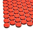 thumbnail image 4 of Cirkel 11.46 in. x 12.4 in. Glossy Red Porcelain Mosaic Wall and Floor Tile (9.87 sq. ft./case) (10-pack), 4 of 6