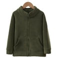 thumbnail image 5 of Gubotare Girls Fleece Jackets Hoodless Girls Zip Up Hoodie Sweatshirt with Hood Fleece Lined Hooded Jacket Girls Size 9-10 (AG,9-10 Years), 5 of 5