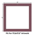 thumbnail image 2 of Raspberry Red Picture Frame Mat for 22x22 Frames - Fits 18x18 Photos - 1 Mat, 2 of 7