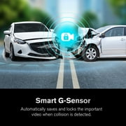 YADA Roadcam AI 3-Channel Dash Cam with AI-Powered Driver Assistance, Front Interior Rear Full-Coverage 1080p, BT534582