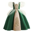thumbnail image 1 of adviicd Robe de Saint-Valentin pour Filles Robe Sans Manches en Maille à Sequins Arc-en-Ciel pour Mariage Fête Vert,160, 1 of 4
