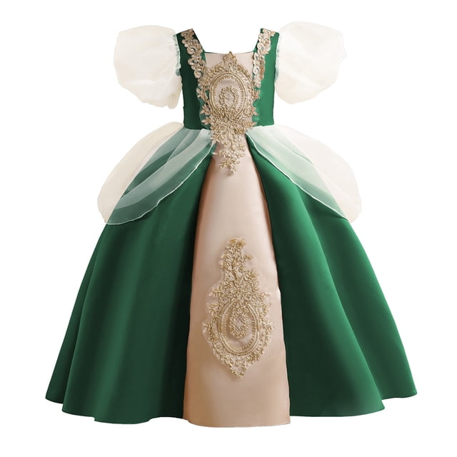 adviicd Robe de Saint-Valentin pour Filles Robe Sans Manches en Maille à Sequins Arc-en-Ciel pour Mariage Fête Vert,160