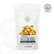Healthy Plus Foods, Dried Mulberry Natural, 8oz , Resealable Bag, 8 servings