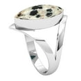 thumbnail image 2 of Natural Dalmatian Women Jewelry 925 Sterling Silver Ring, 2 of 10