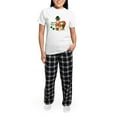 thumbnail image 5 of CafePress - Wee Bit Irish Rat Terrier Women's Light Pajama - Women's Short Sleeve Print T-Shirt and Pants Light Cotton Pajama Set, 5 of 7