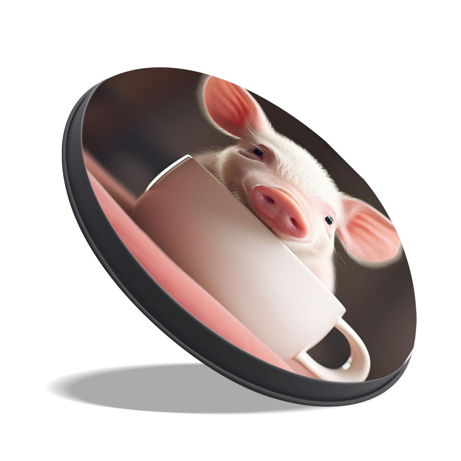 Round Stove Burner Covers 4 Pcs,Pig With Big Ears Beautiful Round Electric Stove Burner Covers 8Inch And 10Inch