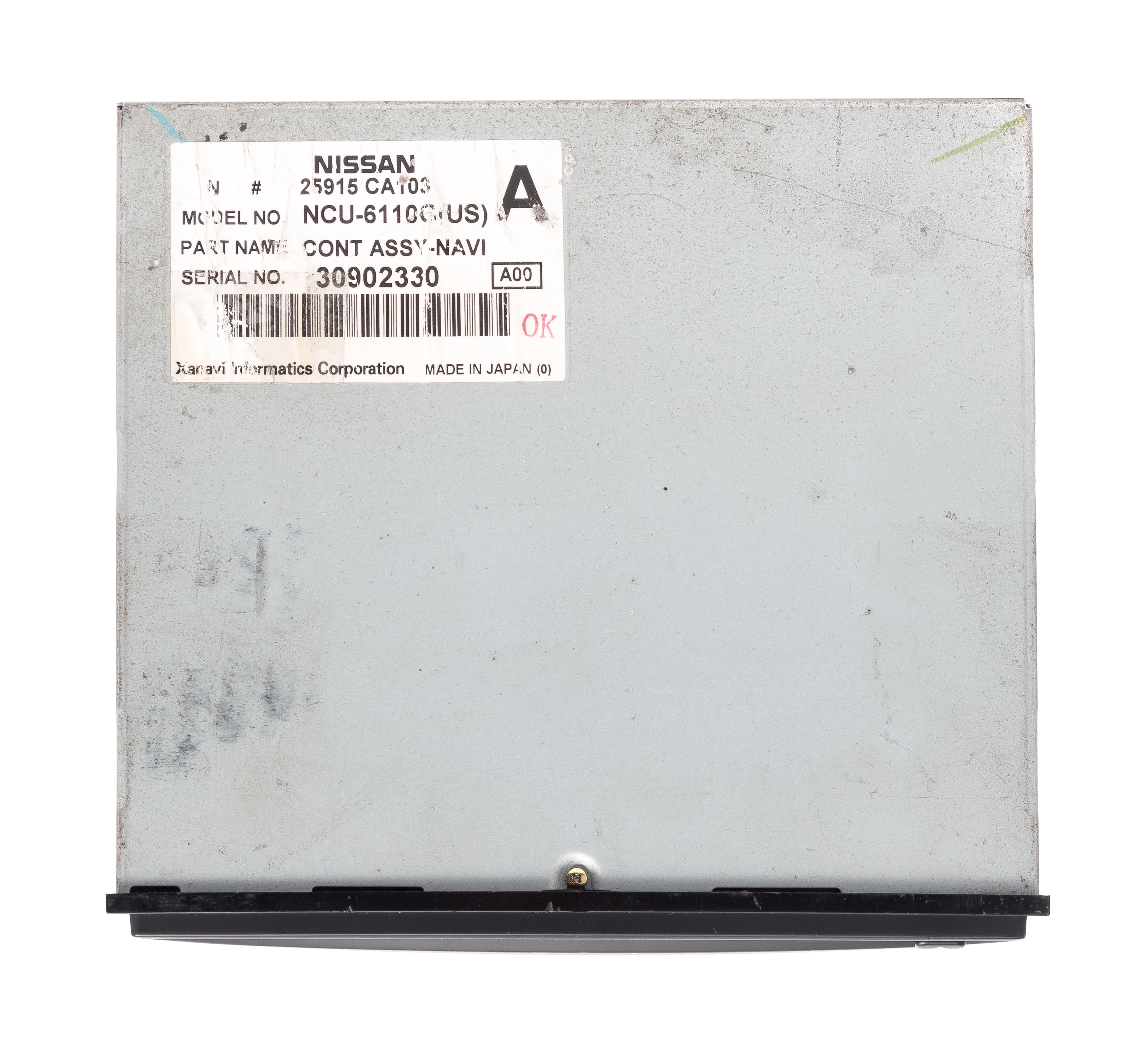Restored 2003-05 Nissan Altima Maxima Murano Armada GPS Navigation DVD System 25915-CA103 (Refurbished)