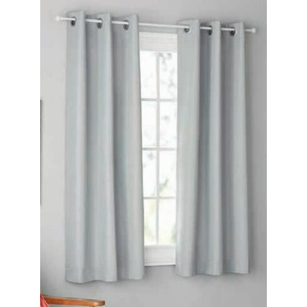 Mainstays Blackout Curtains Set Of 2, How To Make Blackout Curtains With Grommets
