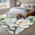 thumbnail image 4 of Botanical Flowers Area Rug 5x8 FT, Non Slip Bedroom Throw Carpet, Country Magnolia Leaves Branches Washable Soft Floor Carpet Non-Shedding Rug for Living Room Nursery Dorm Office, 4 of 9