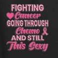 thumbnail image 2 of Wild Bobby, Fighting Cancer And Still Sexy, Breast Cancer Awareness, Front and Back Men Graphic Tee, Black, Small, 2 of 4