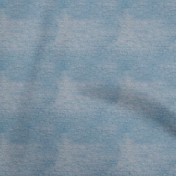 oneOone Velvet Medium Blue Fabric Abstract Texture Craft Projects Decor Fabric Printed By The Yard 58 Inch Wide