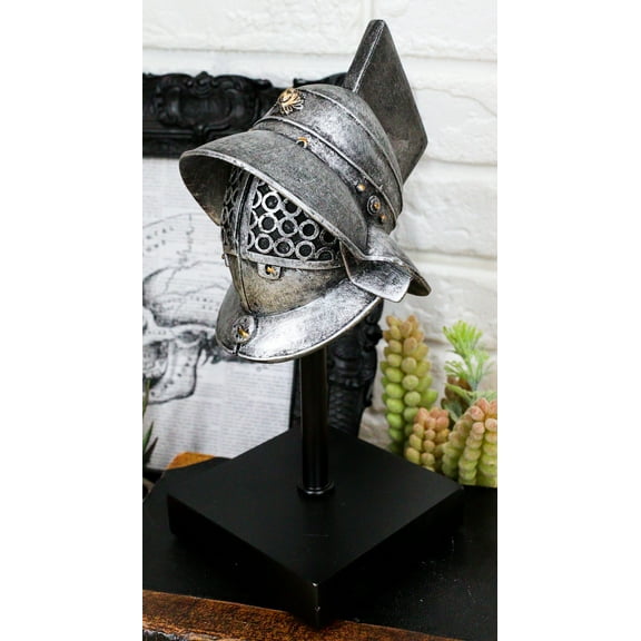 Ebros Museum Mount Murmillo Gaul Gladiator Crixus Helmet Helm With Face Guard