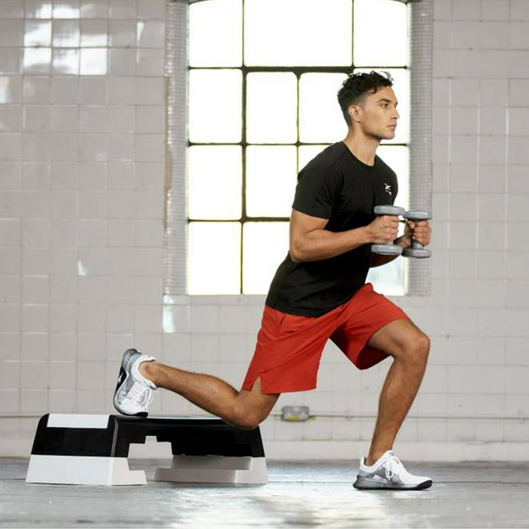 Reebok Fitness Multipurpose Aerobic Strength Training Workout Step White