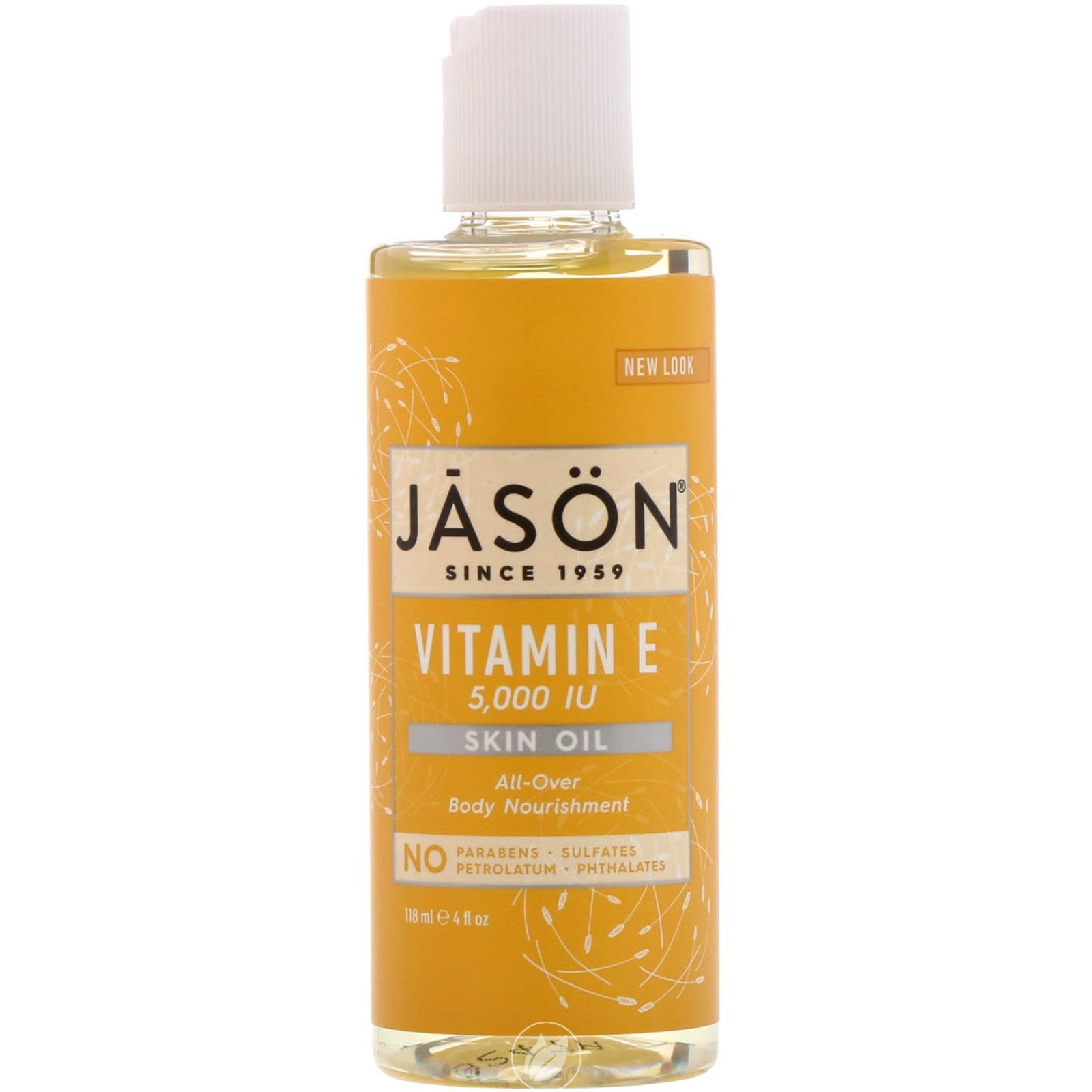 JASON Vitamin E 5,000 IU Pure Beauty Oil 4.0 fl oz, Pack of 2
