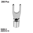 thumbnail image 2 of 200x Terminales de de Pala Tipo Horquilla No Aislado de Cobre SNB2-3 para Cable 16-14, 2 of 5