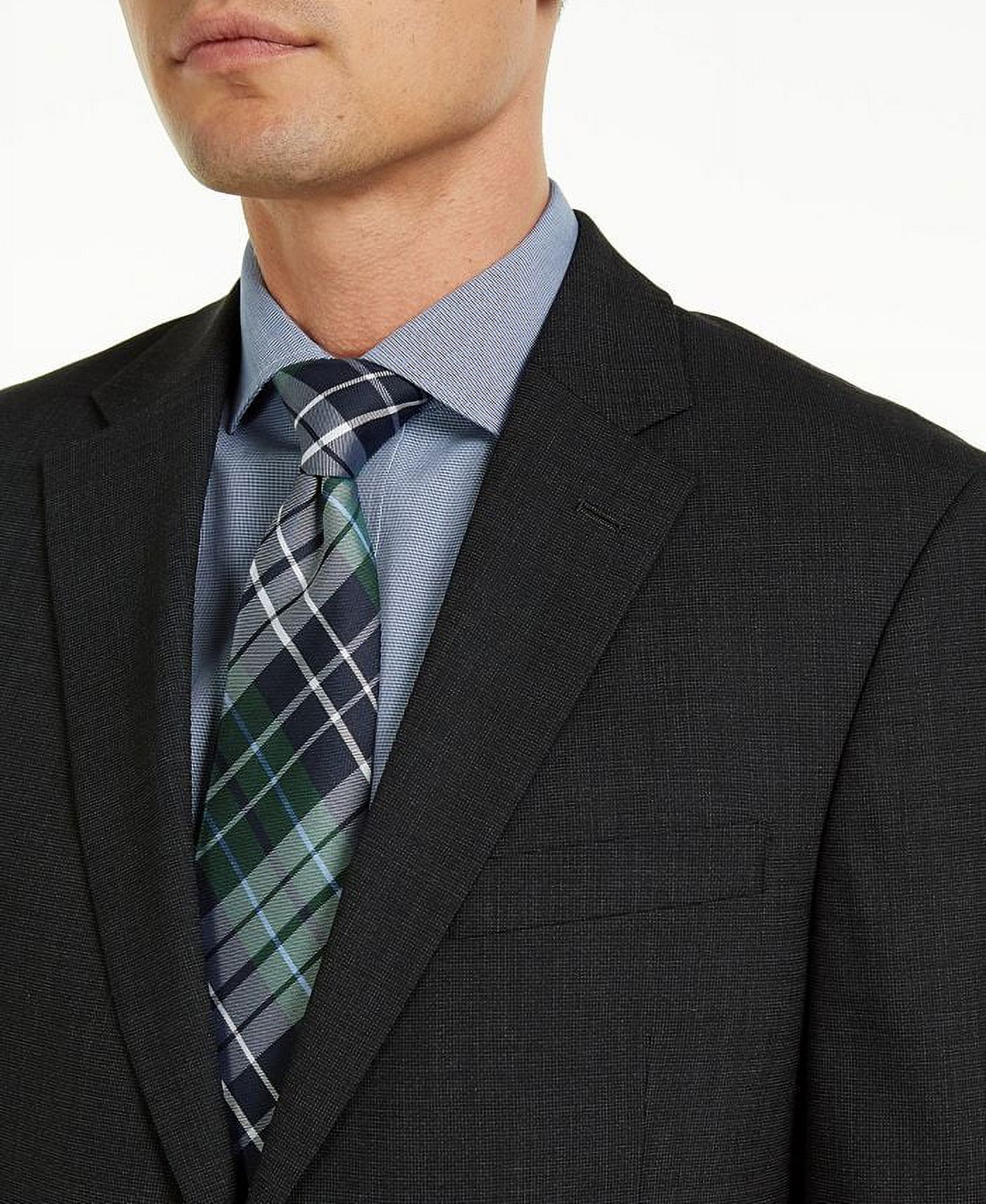 Tommy hilfiger charcoal suit deals