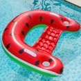 thumbnail image 1 of Hamaca De Agua Colchón de aire inflable de PVC duradero portátil plegable para piscina de verano (sandía) Sywqhk Para Estrenar, 1 of 8