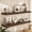 Rustic Brown, variant on 36 Inch Floating Shelves with Heavy-Duty Brackets, 9.3 Inch Deep Wall Mounted Storage Shelves, 2 Pack Oak Wood Shelf for Bathroom Living Room Bedroom Decor and Books