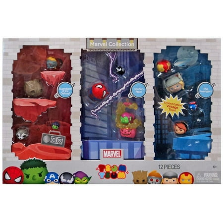 Tsum Tsum Marvel Collection Minifigure 12-Pack [Guardians of the Galaxy, Spider-Man & The Avengers]