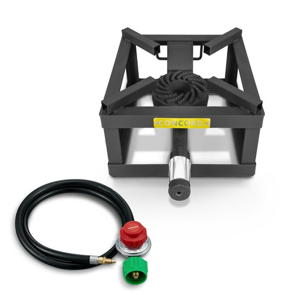 CONCORD 12" THE BLOCK BURNER Single Propane Outdoor Burner. 100,000 BTU Great for Home Brewing, Camping, Tailgating, and More!