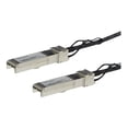 thumbnail image 1 of StarTech.com Cisco SFP-H10GB-CU0-5M Compatible 0.5m 10G SFP+ to SFP+ Direct Attach Cable Twinax, 10GbE SFP+ Copper DAC 10Gbps Low Power Passive Transceiver Module DAC Firepower ASR9000 - Lifetime Warranty (SFPH10GBC05M) - 10GBase direct attach cable - SFP+ latched to SFP+ latched - 1.6 ft - twinaxial - SFF-8431/SFF-8432 - passive - black, 1 of 4