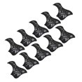 thumbnail image 3 of 10 piezas protector de púas para guitarra acústica Sincero diseño de flores y césped adhesivo plateado, 3 of 10