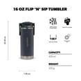 thumbnail image 3 of Vaso térmico Igloo FlipNSip de acero inoxidable 473 ml, 3 of 8
