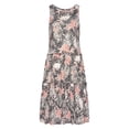 thumbnail image 4 of LASCANA Women's Mix Print Tiered Dress Ruffle Trim, 4 of 5