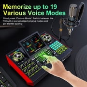 Tenlamp Digital Multifunction Podcast Mixer G10-P15 with Condenser Microphone and Bluetooth 1-Pack