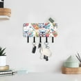 thumbnail image 6 of Cartoon Koala and Flowers Mail Holder Organizer Wall Mount with Shelf Key Holder Key Rack with 5 Key Hooks for Wall Decorative, 6 of 6