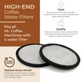 thumbnail image 2 of Mr. Coffee Water Filter with Advanced Filtration by PURELINE. Compatible with all Mr. Coffee Machines. (12 Pack), 2 of 5