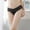 Black, variant on HUPOM Women Cotton Underwear Womens Underwear Thong Leisure Tie Drop Waist Black One Size