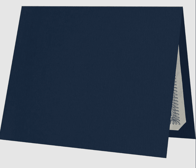 LUXPaper Certificate Holders for 8 1/2 x 11 Documents, 100 lb, Nautical Blue Linen, 250 Pack, Holder Size 9 1/2 x 12