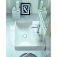 thumbnail image 2 of Duravit 235360-3Hole Durasquare 24" Ceramic Vanity Top - White / Ground, 2 of 2