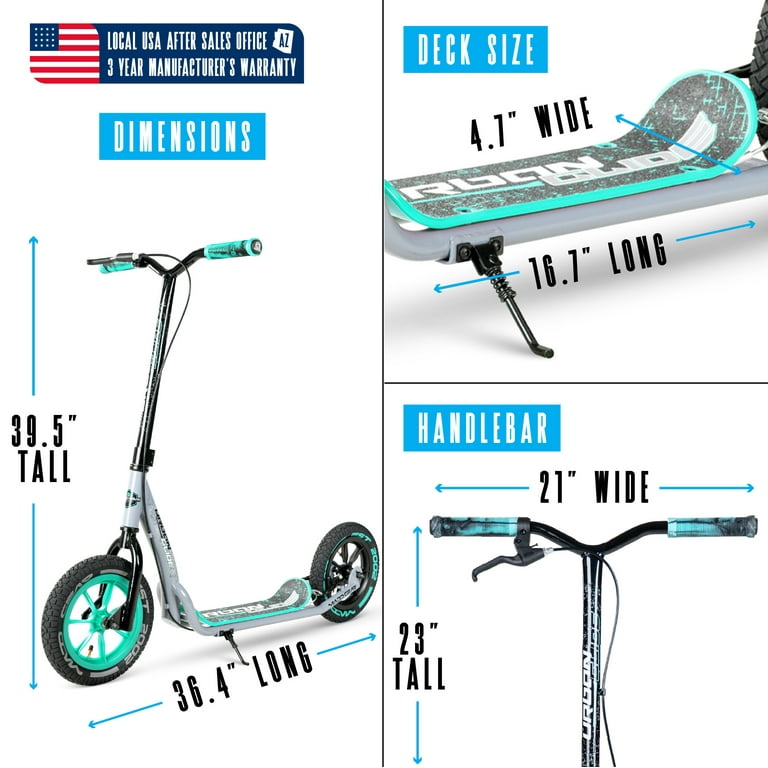 Madd Gear Urban Glide Commuter Kick Scooter for Adults and Madd Gear Urban Glide Commuter Kick Scooter for Adults and
