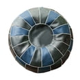 thumbnail image 1 of Funda de Puf Sunnimix marroquí Hecha a mano Redondo azul, 1 of 8