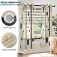 thumbnail image 3 of Yayeee Window Curtains Light Filtering 63"x42" Grommet Panel Pair Home Living Room Decor, Stripes Pattern, 3 of 7