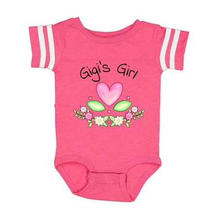 

Inktastic Gigi s Girl- heart flowers Gift Baby Girl Bodysuit