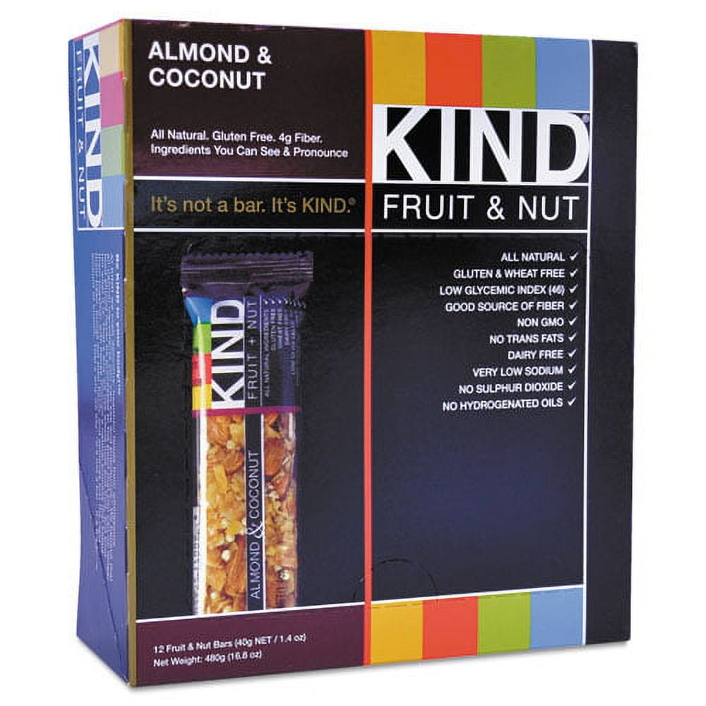 Fruit And Nut Bars, Almond And Coconut, 1.4 Oz, 12/box | Bundle of 2 Boxes