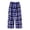 Navy, variant on SERTGUTR Girls Plaid Fleece Wide Leg Pants, Elastic High Waist Loose Fit Trousers, Side Pocket Warm Home Pants, Winter Everyday Comfortable Bottoms